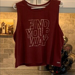 Athletic Works Burgundy Tank Top. B6